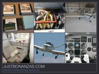 JUSTBONANZAS.COM  AIRCRAFT BROKERAGE SERVICES  Welcome...  Im Randy Africano,  President of