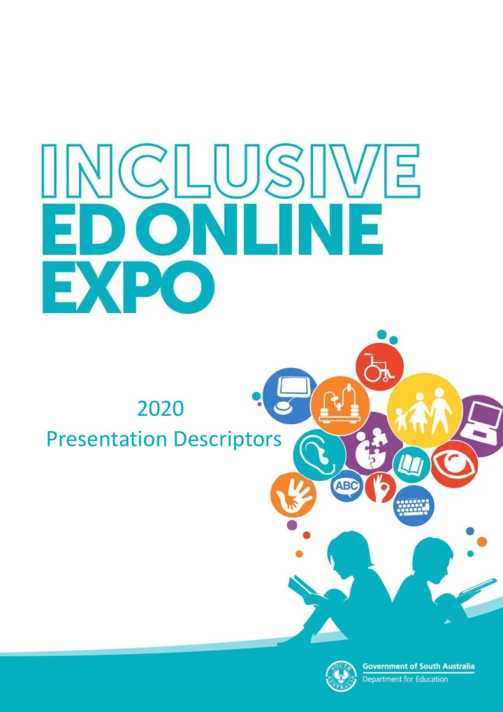 2020 presentation descriptors
