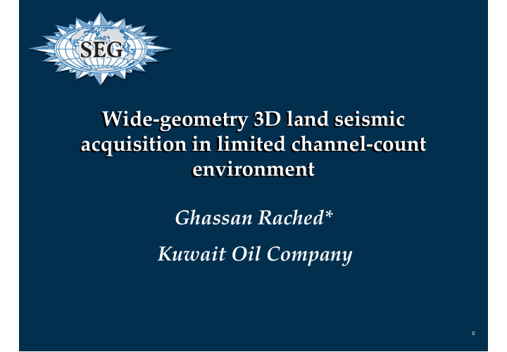 wide geometry 3d land seismic wide geometry 3d land