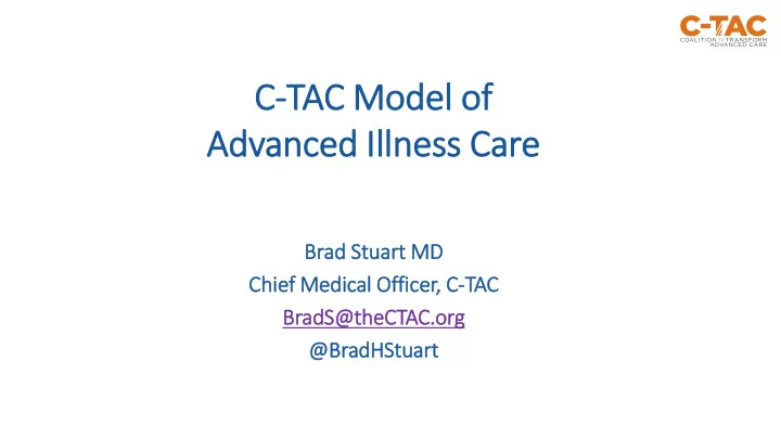 c tac model of