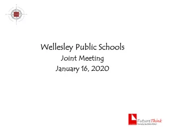 We  Wellesley Public Schools  Jo  Joint Meeting  Ja  January 16,  , 2020  , a woman-owned