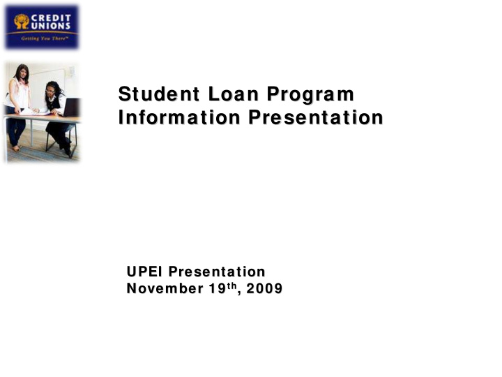 student loan program student loan program information