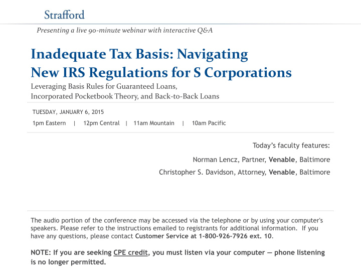 inadequate tax basis navigating new irs regulations for s