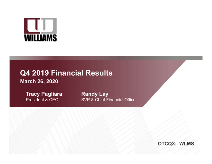 q4 2019 financial results