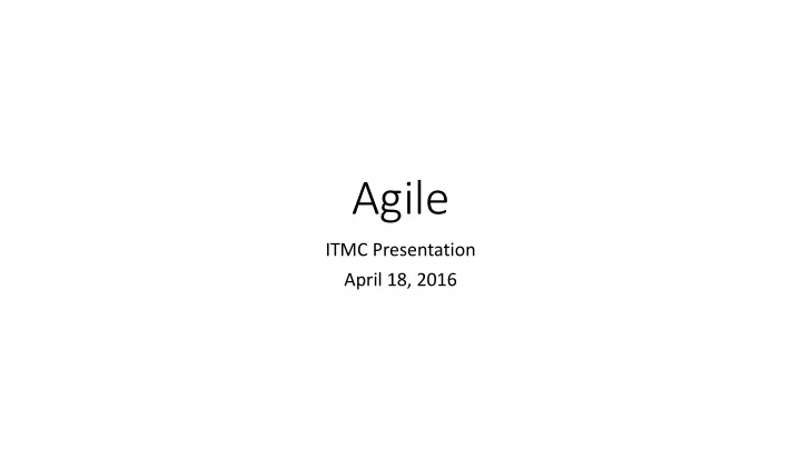 agile