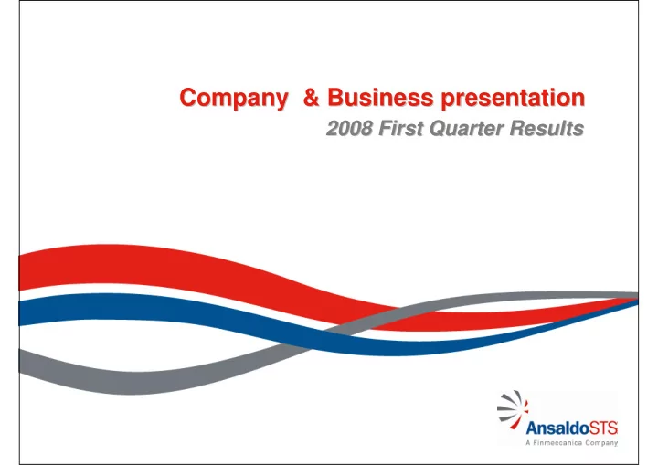 company business presentation company business