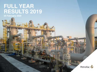 RESULTS 2019  25 February 2020  Important notice  Certain statements in this presentation are