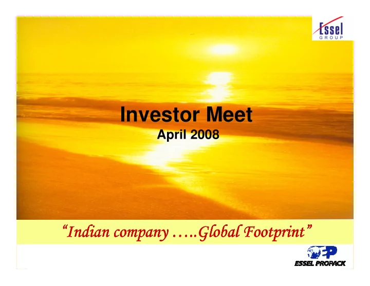 investor meet