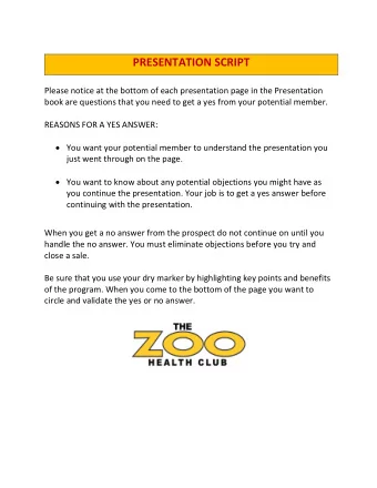 PRESENTATION SCRIPT  Please notice at the bottom of each presentation page in the Presentation