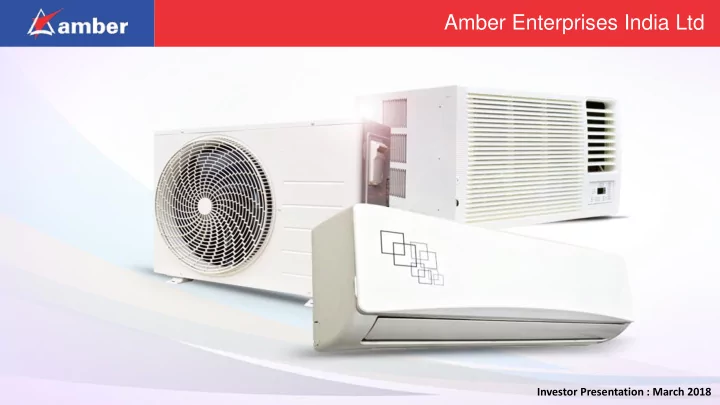 amber enterprises india ltd