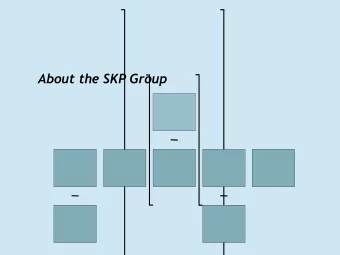 About the SKP Group  About the SKP Group  Integrated Business Model  Ferro Alloys, Sponge