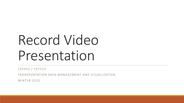 record video presentation