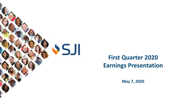 first quarter 2020 earnings presentation