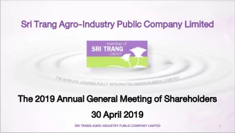 Sri Tr  Tran  ang Agro-Indu  Industry  stry Public  lic Co  Comp  mpan  any Li  Limi  mite  ted