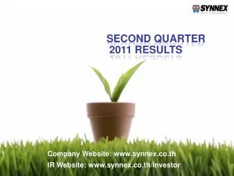 DISCLAIMER  Some of the statements in this presentation include forward-looking    statements