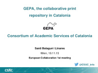 gepa the collaborative print repository in catalonia