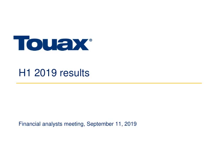h1 2019 results