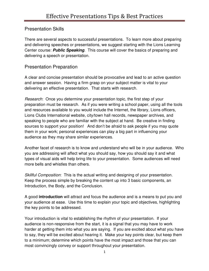 effective presentations tips amp best practices 2016