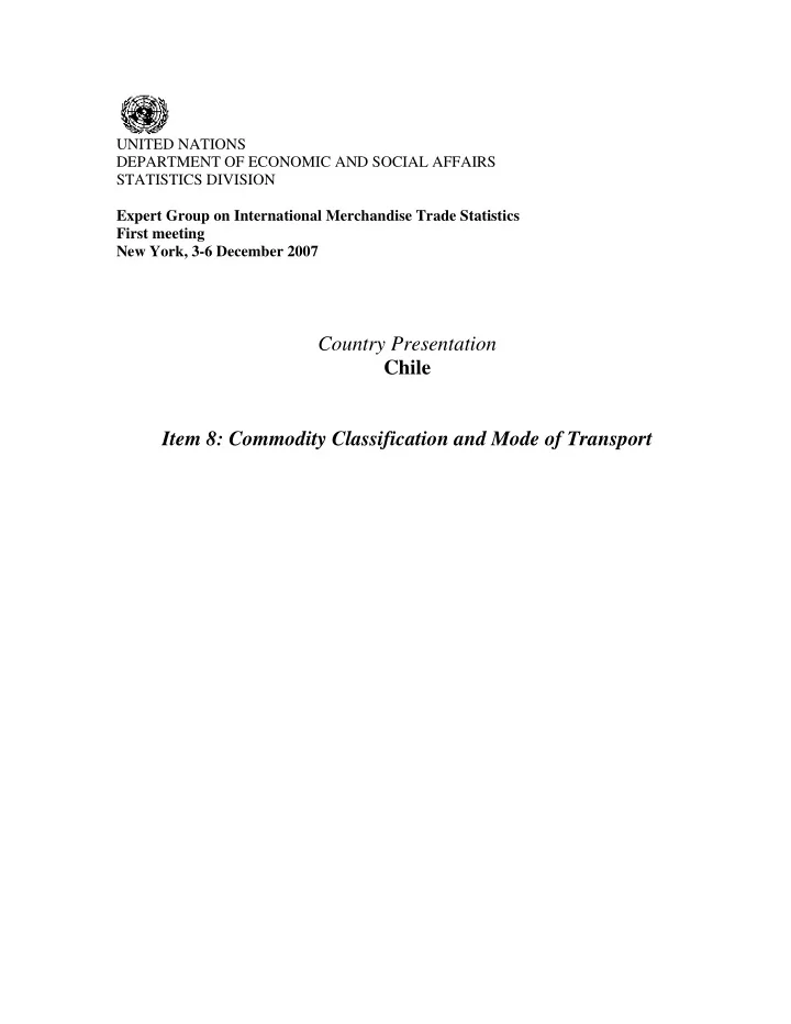 country presentation chile item 8 commodity