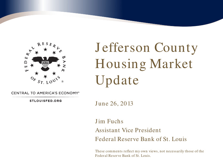 jefferson county housing market update