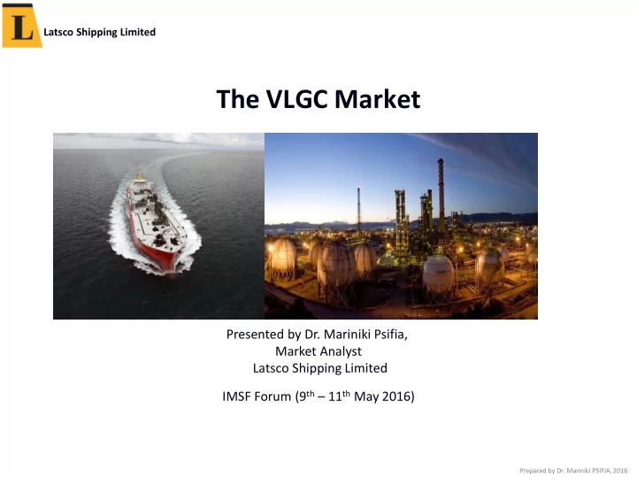 the vlgc market