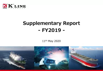 - FY2019 - 11 th May 2020  Table of Contents  A  Market Information &amp; Loading Volume by