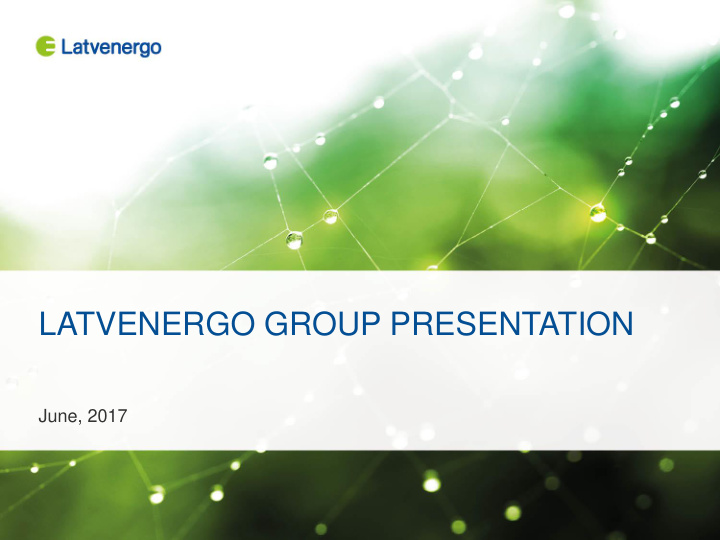 latvenergo group presentation