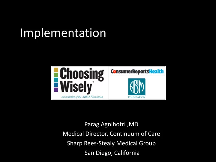 implementation