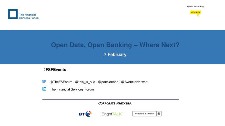 open data open banking where next