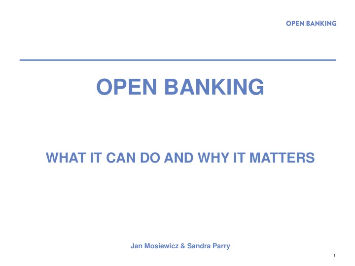 open banking