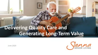 Annual Meeting  Generating Long-Term Value  June 2020  Cautionary Note  Certain information in this