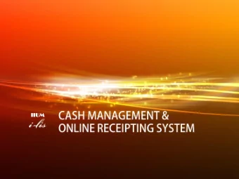 IIUM  UM  IIUM  Glencoe Accounting  IIUM  Introduction   Cash management policy is stipulated