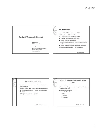 16-08-2018  BACKGROUND  Amended vide 8 th Amendment Rules 2018  Effective from 20 th August