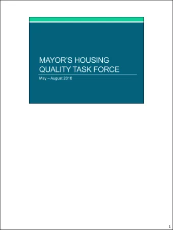 1  Final report to include:  Community meeting notes  Roundtable discussion notes  Success of the