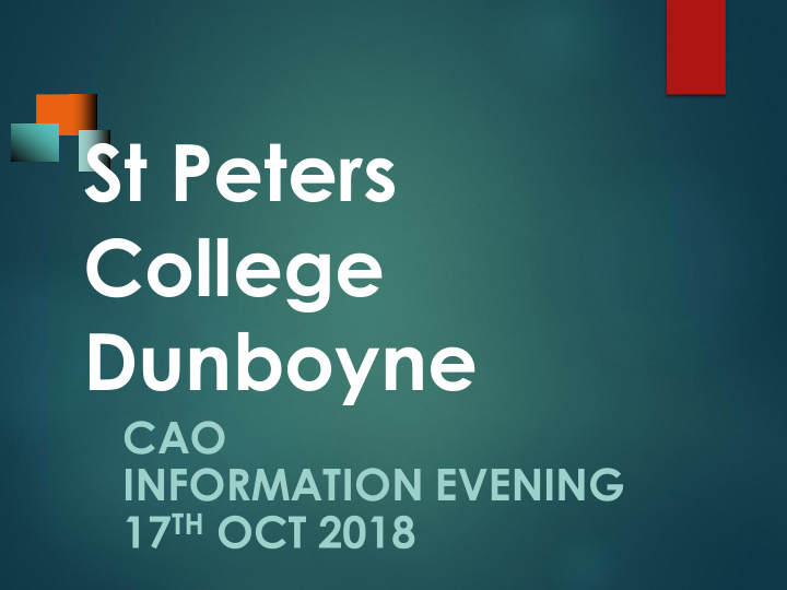 st peters college dunboyne