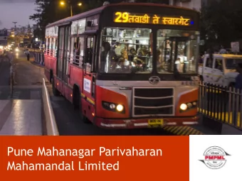 Pune Mahanagar Parivaharan  Mahamandal Limited  PMPML and ASRTU Relationship  Consultancy Service