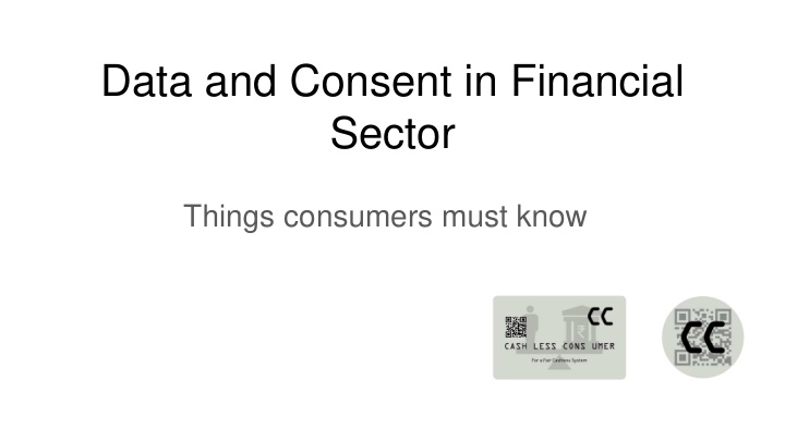 data and consent in financial