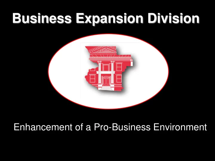 business expansion division business expansion division