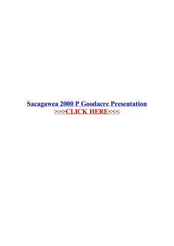 Sacagawea 2000 P Goodacre Presentation  United States $ 1 2000 P &quot;Goodacre Presentation&quot;