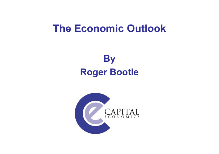 the economic outlook