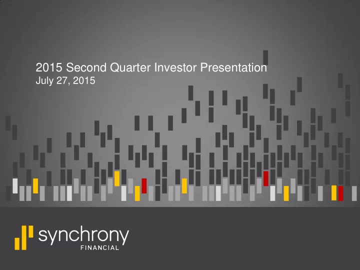 2015 second quarter investor presentation