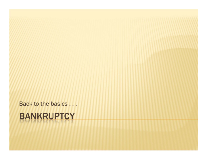 bankruptcy what is bankruptcy