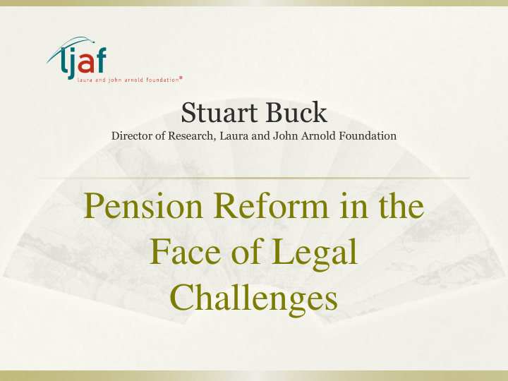 pension reform in the face of legal