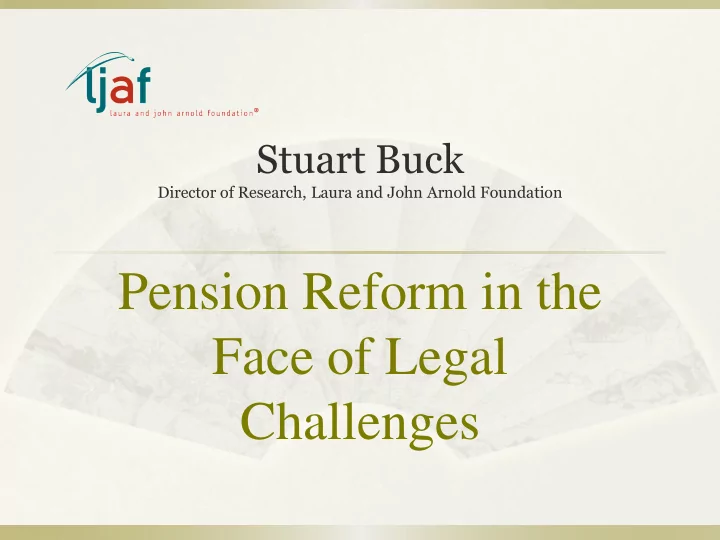 pension reform in the face of legal