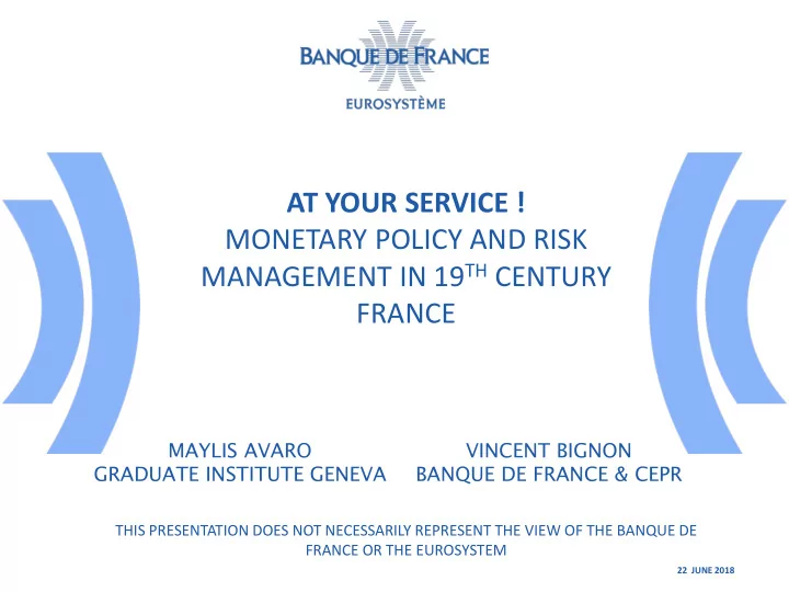 monetary policy and risk