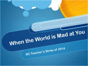 BC Government &amp; BCTF  Putting the Students First  BC Government &amp; BCTF  Putting the