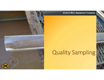 Quality Sampling  Top Ten Reasons to Drill a Hole  Top Ten Reasons to Drill a Hole  Getting paid