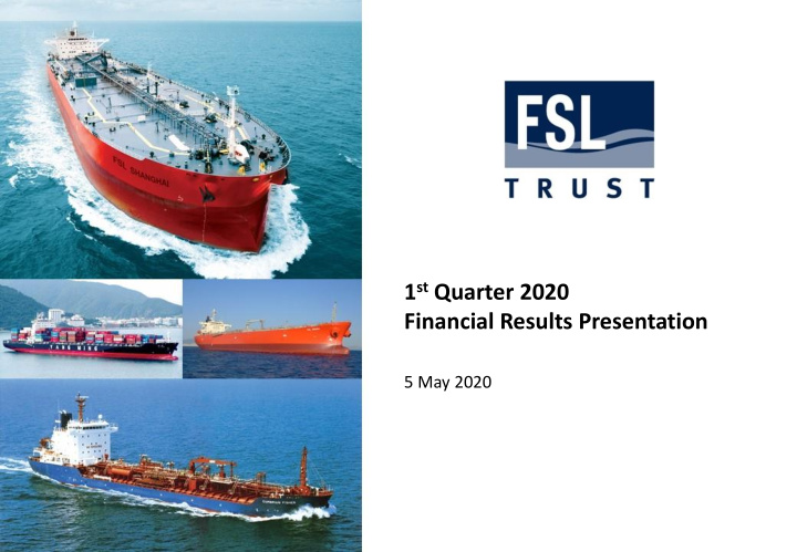 1 st quarter 2020 financial results presentation