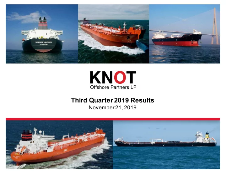 third quarter 2019 results