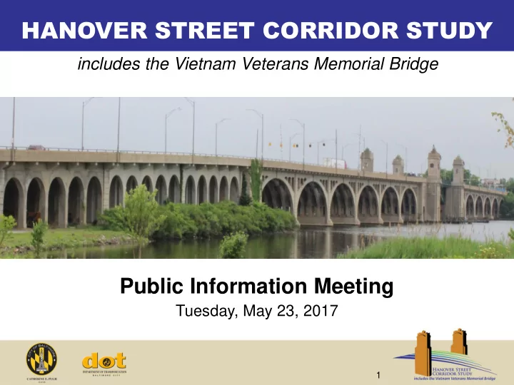 hanover street corridor study